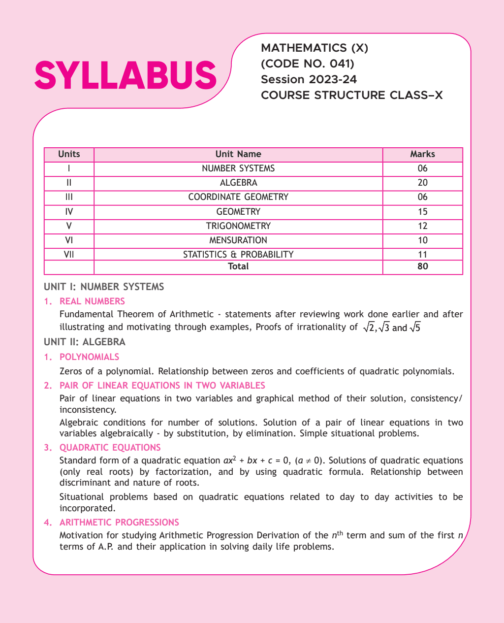 CBSE 15 Sample Question Papers Class 10 Mathematics (Standard) for 2024 exam | PYQ 2023 Paper with Topper's Explanations, CBSE SQP & CBSE Additional Practice Questions with Marking Scheme | Cheat Sheets, Important Concepts & Derivations