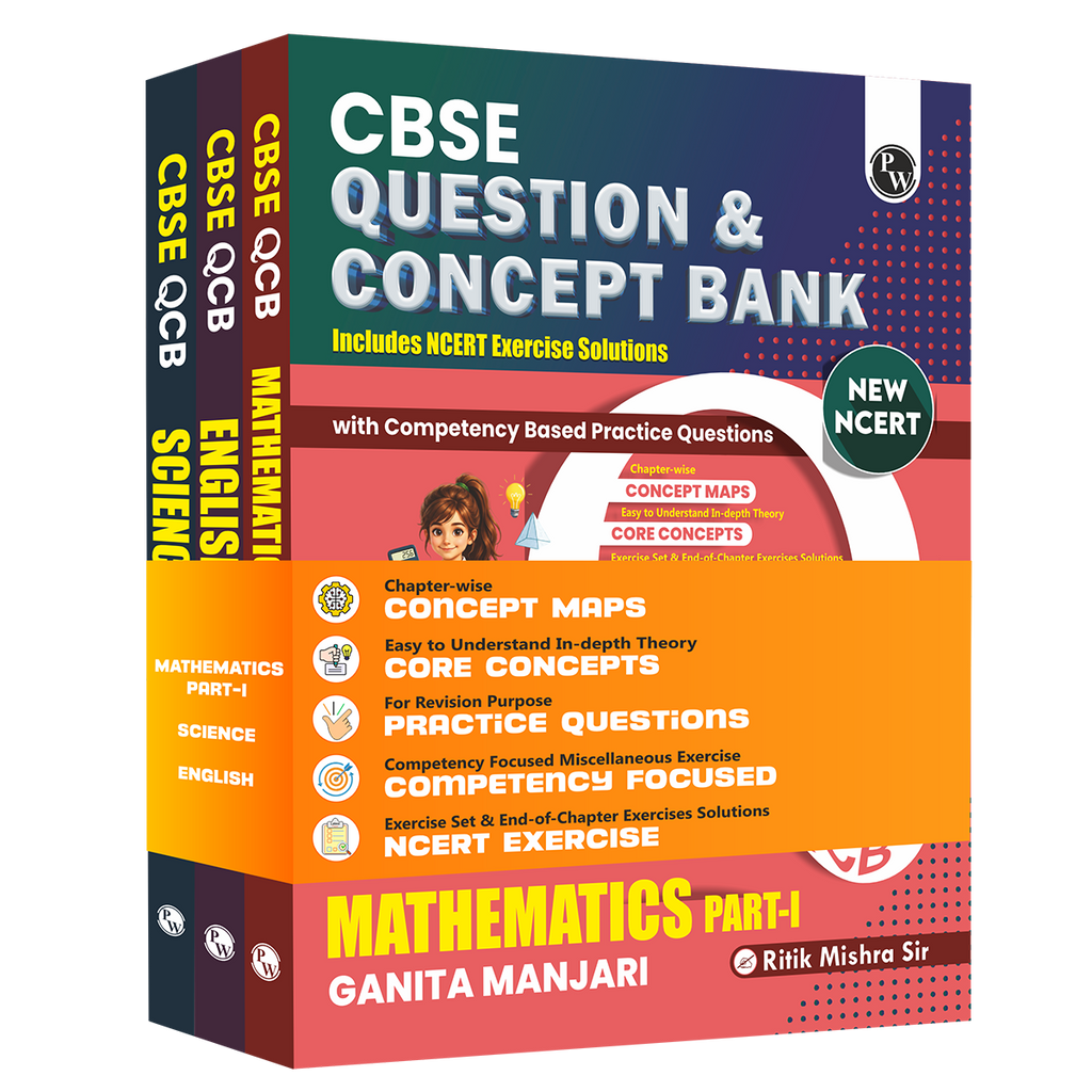 PW CBSE Class 9 New NCERT 2026-27 Science (Exploration), Maths Part 1(Ganita Manjari) and English R1 (Kaveri) Combo Set of 3 Books with Competency Based Practice Questions