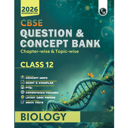 CBSE Question & Concept Bank (QCB) Class 12 Biology Chapter-wise and Topic-wise Solved Questions For 2026 Exams with 50% Competency Based Question
