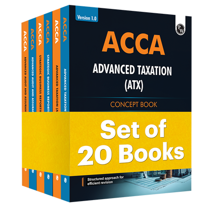 ACCA Skill & Professional Level Study Pack Combo Set of 10 Subjects (20 Books) - 2.0