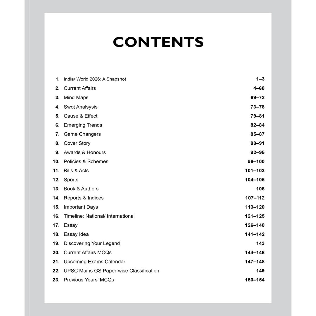 PW UPSC Quarterly Current Affairs Magazine Vol. 1 January to March 2026 By Aasim Sir | For UPSC & State Civil Services Exams 2026-27 English Edition | GS l, GS ll, GS lll Integrated Coverage