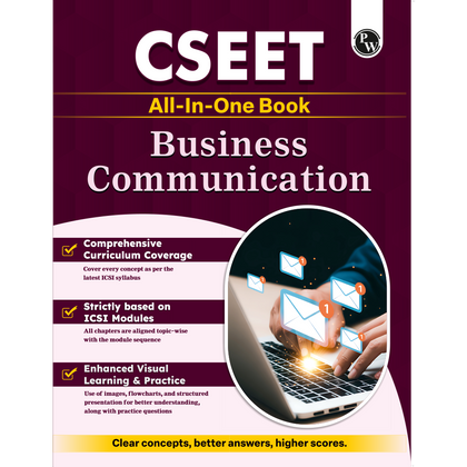 PW CSEET All in One Book Business Communication October 2026 Attempt | Comprehensive Curriculum Coverage | Strictly Based on ICSI Modules | Enhanced Visual Learning & Practice
