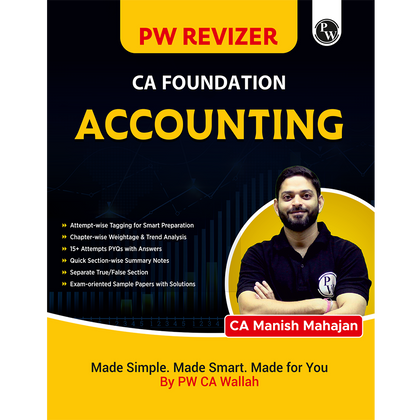 MCQ Revizer CA Foundation Accounting By CA Manish Mahajan | Chapterwise Weightage Analysis & PYQs