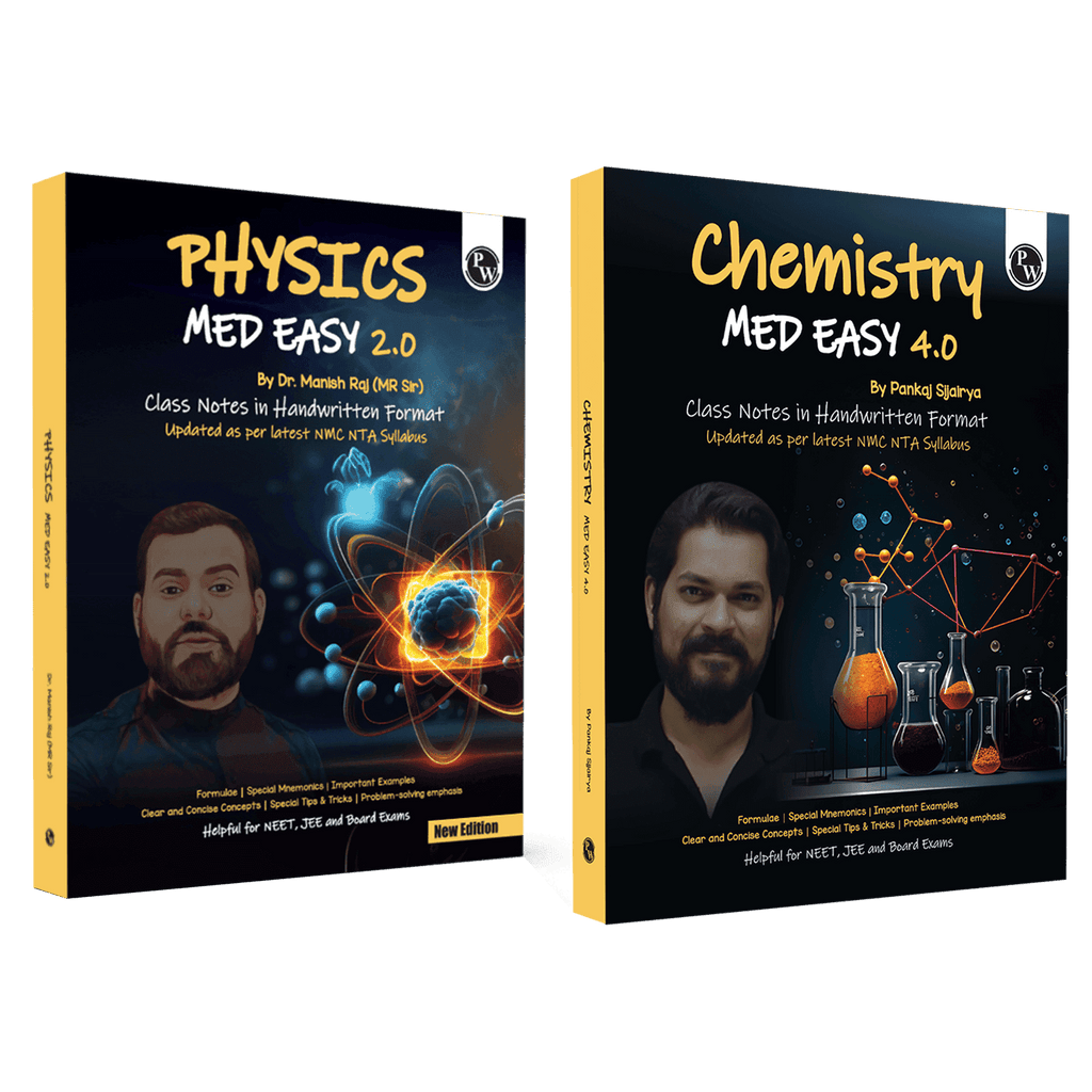 Physics, Chemistry Med Easy | Notes, Formulas, Tips & Tricks for NEET/JEE & Board Exams | MR Sir, Pankaj Sir Handwritten Notes Combo Set of 2--