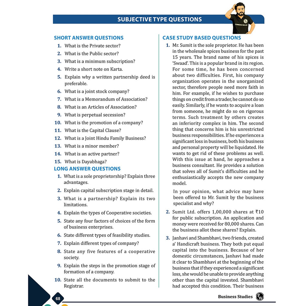 CBSE Class 11 Business Studies As Per Latest CBSE Pattern For 2026-27 Exams | Chapterwise Theory, Practice Questions with Detailed Explanation & Latest Sample Papers