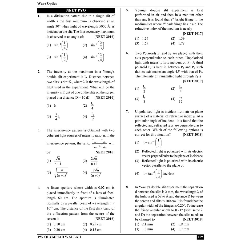 Olympiad Wallah NEET-Olympiad Excellence 12th Physics Part 2 For 2026 | For NSEP, NEET, INPhO & IPhO Exam | Expert Crafted Content | PYQ, Challenging Problems With Detailed Solutions