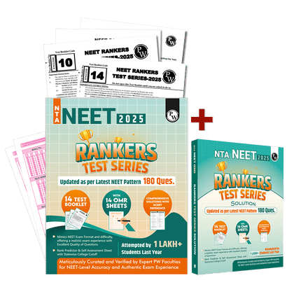 NTA NEET New Pattern Rankers Test Series 2025 (180 Ques) Verified & Curated By Expert Faculties | 10 Full Syllabus + 4 Part Syllabus (Class 11 & 12) | OMR Sheet, Solution Booklet