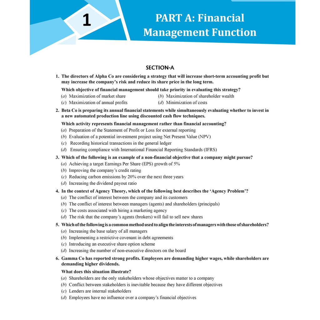 ACCA Financial Management (FM) 2.0 Concept Book + Question Bank Combo Set of 2 Modules