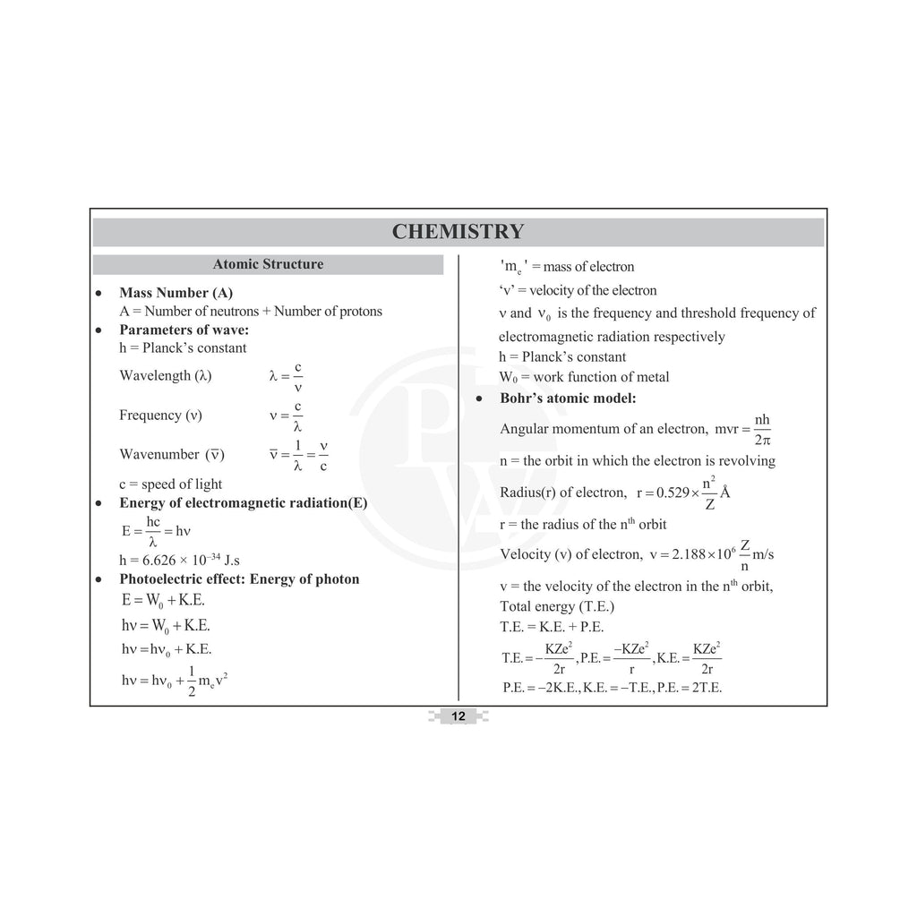 PW Maharashtra Board Formula Book Class 11 & 12 | Physics, Chemistry, Mathematics, Biology