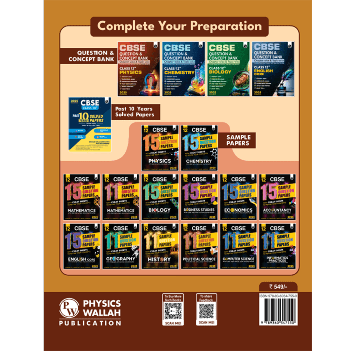 CBSE Question & Concept Bank (QCB) Class 12 Mathematics 2024 - 2025 Chapter-wise and Topic-wise Solved Questions