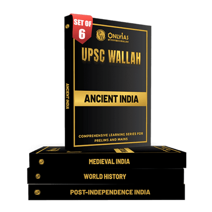 PWONLYIAS UPSC Wallah Complete History Combo Set of 6 For Civil Services Exam 2025 Latest Edition