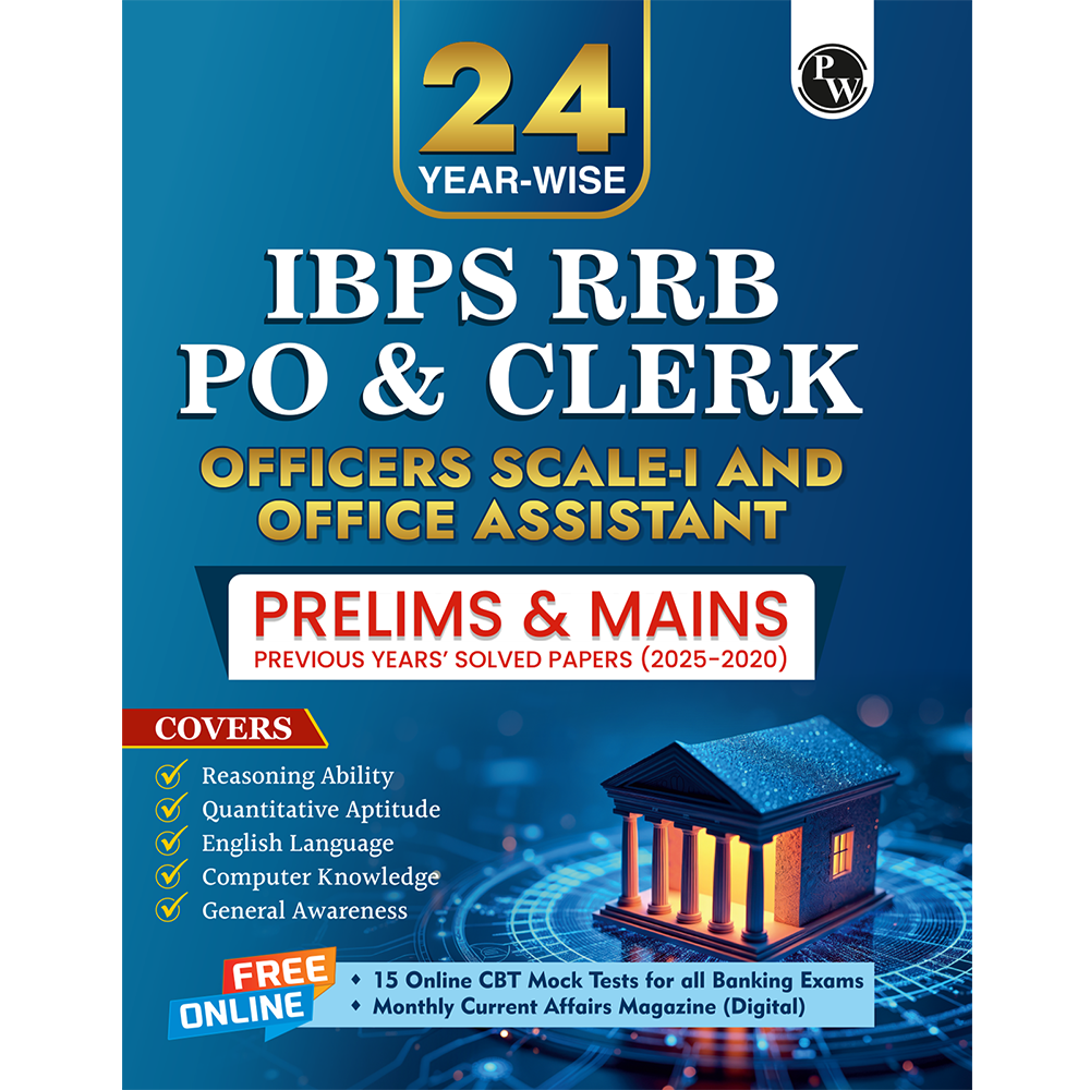 IBPS RRB Clerk & PO 24 Yearwise Previous Year Solved Papers PYQ (2025-2020) Prelims & Mains For 2026 Exams | Officers Scale-l & Office Assistants | 15 Online Mock Tests