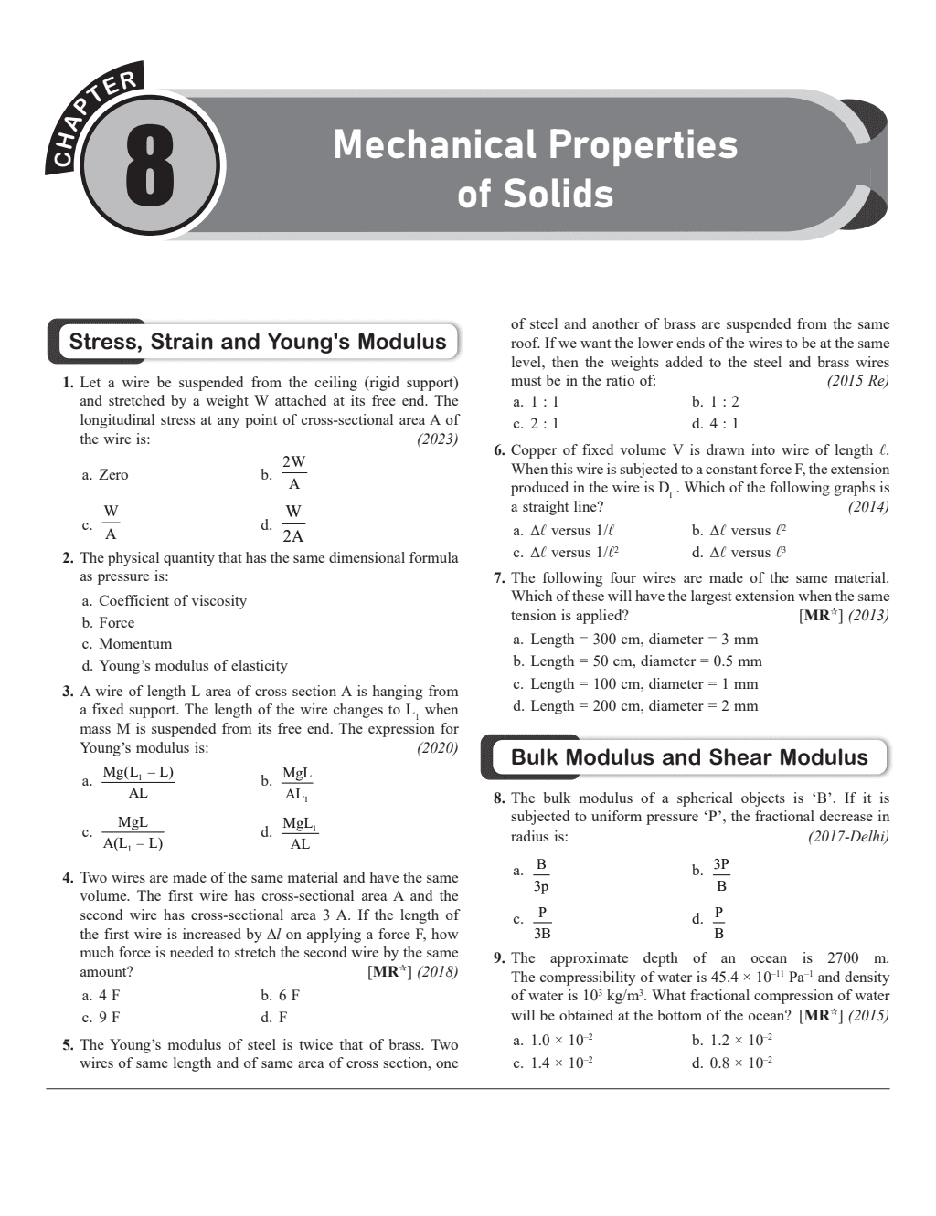37 Years NEET Previous Year Solved Question Papers Physics PYQs Chapterwise Topicwise Solutions For NEET Exam 2025 with Newly Added Topics