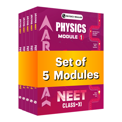 PW Arjuna For NEET Class 11 Physics Modules with Solutions Combo Set of 5 Books (2026 Edition)