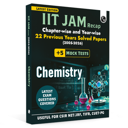 PW IIT JAM Recap 22 Years Chemistry PYQ Chapterwise & Yearwise Previous Year Solved Papers (2026-2005) with 5 Mock Tests l Latest Exam Questions Covered