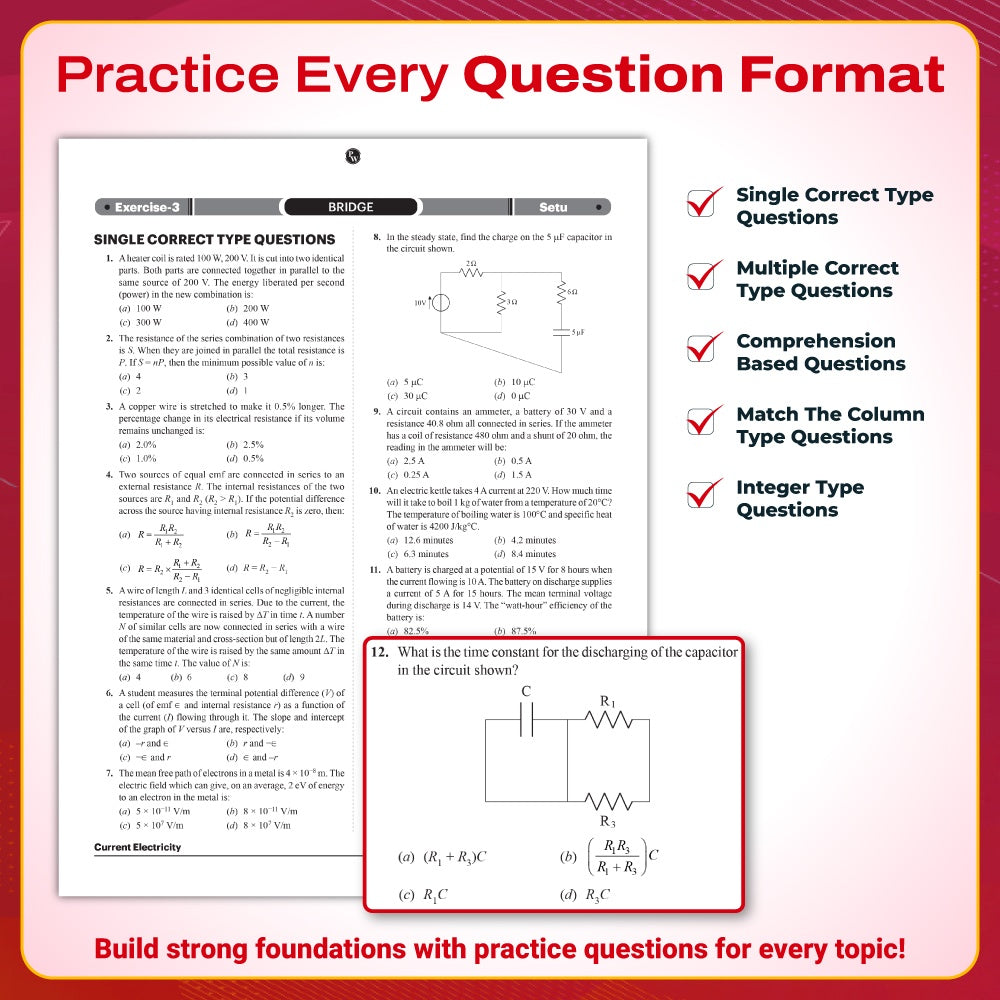PW Lakshya JEE Main & Advanced Class 12 Physics, Chemistry & Mathematics Modules with Questions Booklet & Solutions + JEE Main PYQ 8 Years (2019–2026) Physics, Chemistry & Mathematics Combo Set | 19 Books