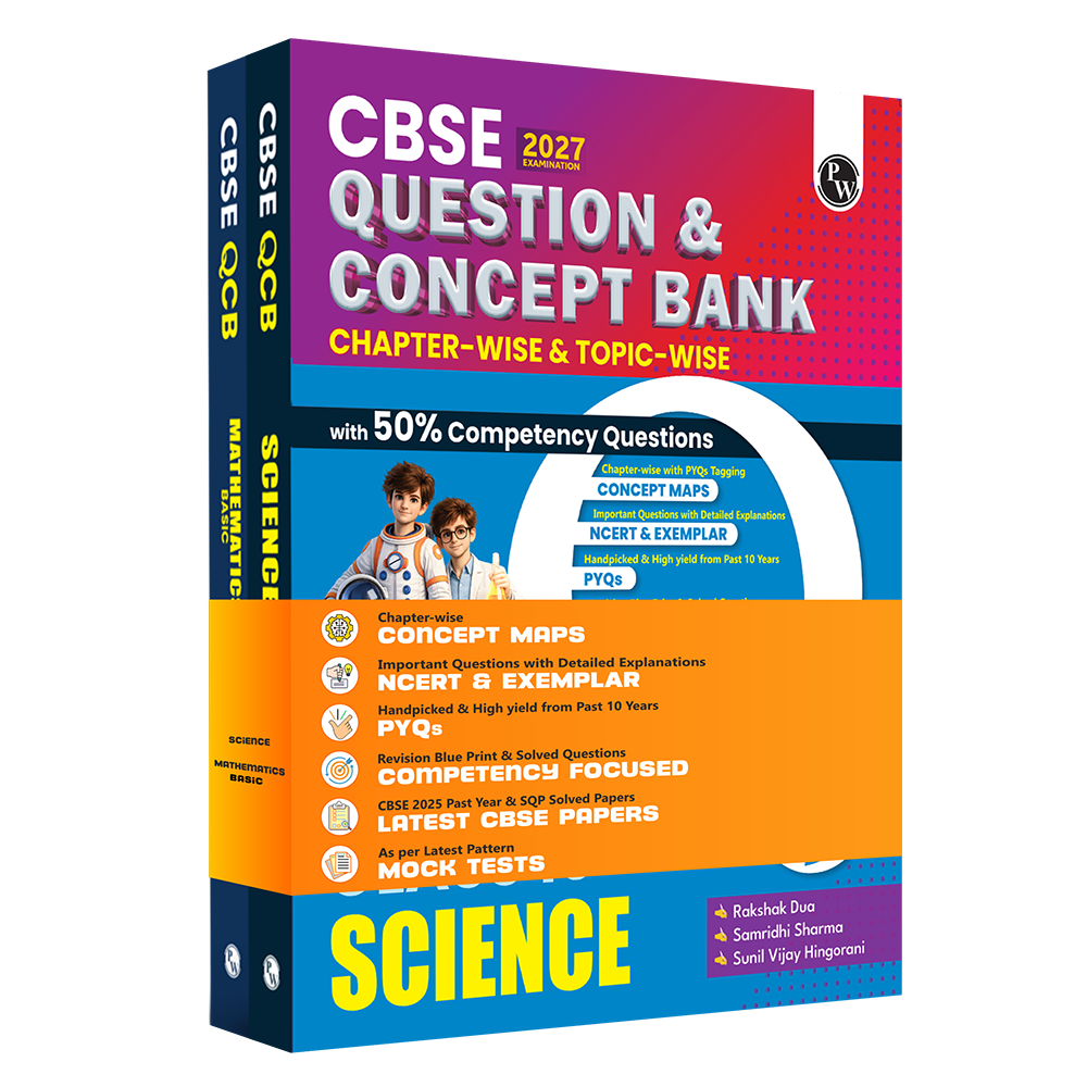 CBSE Question & Concept Bank (QCB) Class 10 Science and Maths (Basic) Combo Set of 2 Books Chapterwise & Topicwise Solved Questions For 2027 Exams