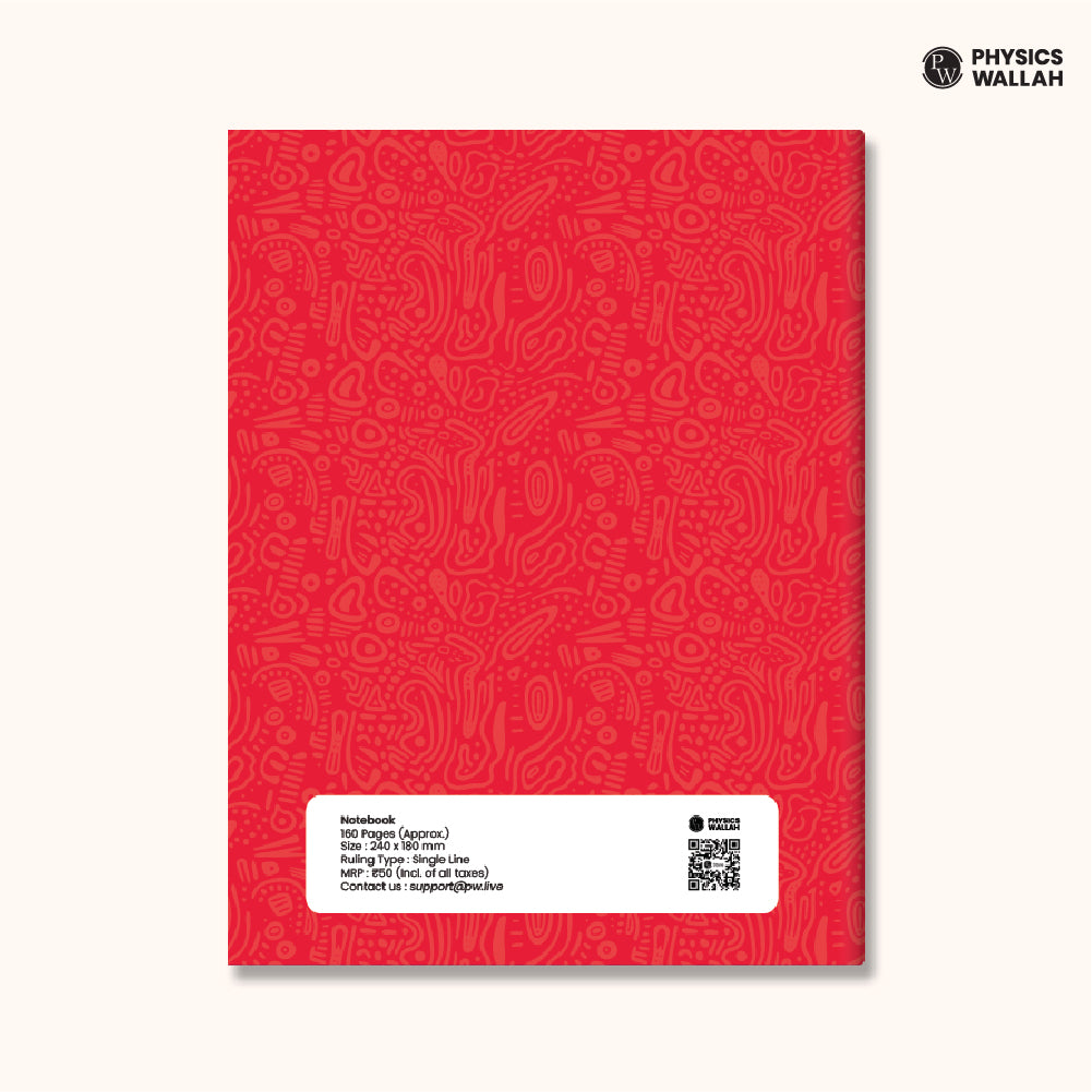 PW Doodle Notebook | 160 Pages | 18 x 24 cm | Single Line (Hindi)