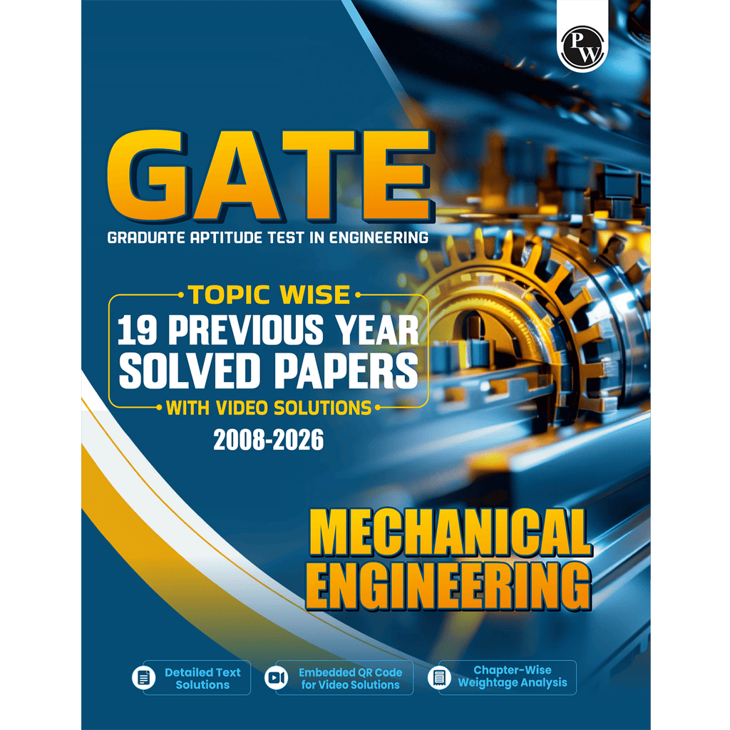 GATEWALLAH Mechanical Engineering Topicwise Previous Year Solved Papers (2026 - 2008) with Video Solutions For 2027 Exams | Detailed Text Solutions