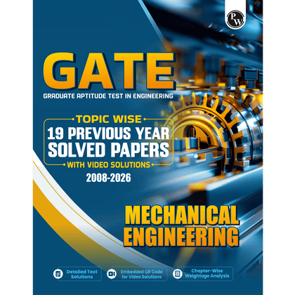GATEWALLAH Mechanical Engineering Topicwise Previous Year Solved Papers (2026 - 2008) with Video Solutions For 2027 Exams | Detailed Text Solutions