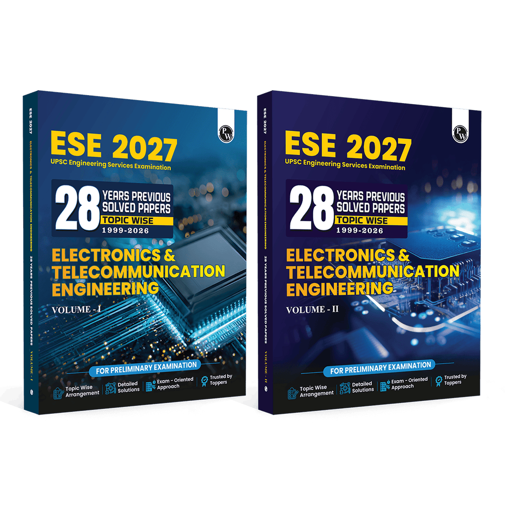 UPSC ESE 2027 Topicwise 28 Previous Years Solved Questions Electronics & Communication Engineering Preliminary Examination Volume 1 & 2 Combo Set of 2 Books