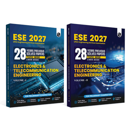 UPSC ESE 2027 Topicwise 28 Previous Years Solved Questions Electronics & Communication Engineering Preliminary Examination Volume 1 & 2 Combo Set of 2 Books