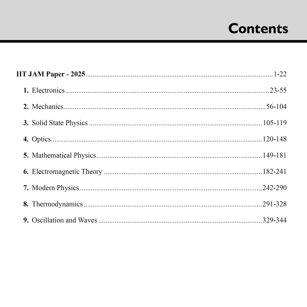 IIT JAM Recap 21 Years Physics PYQ Chapterwise & Yearwise Previous Year Solved Papers (2025-2005) with 5 Mock Tests l Latest Exam Questions Covered