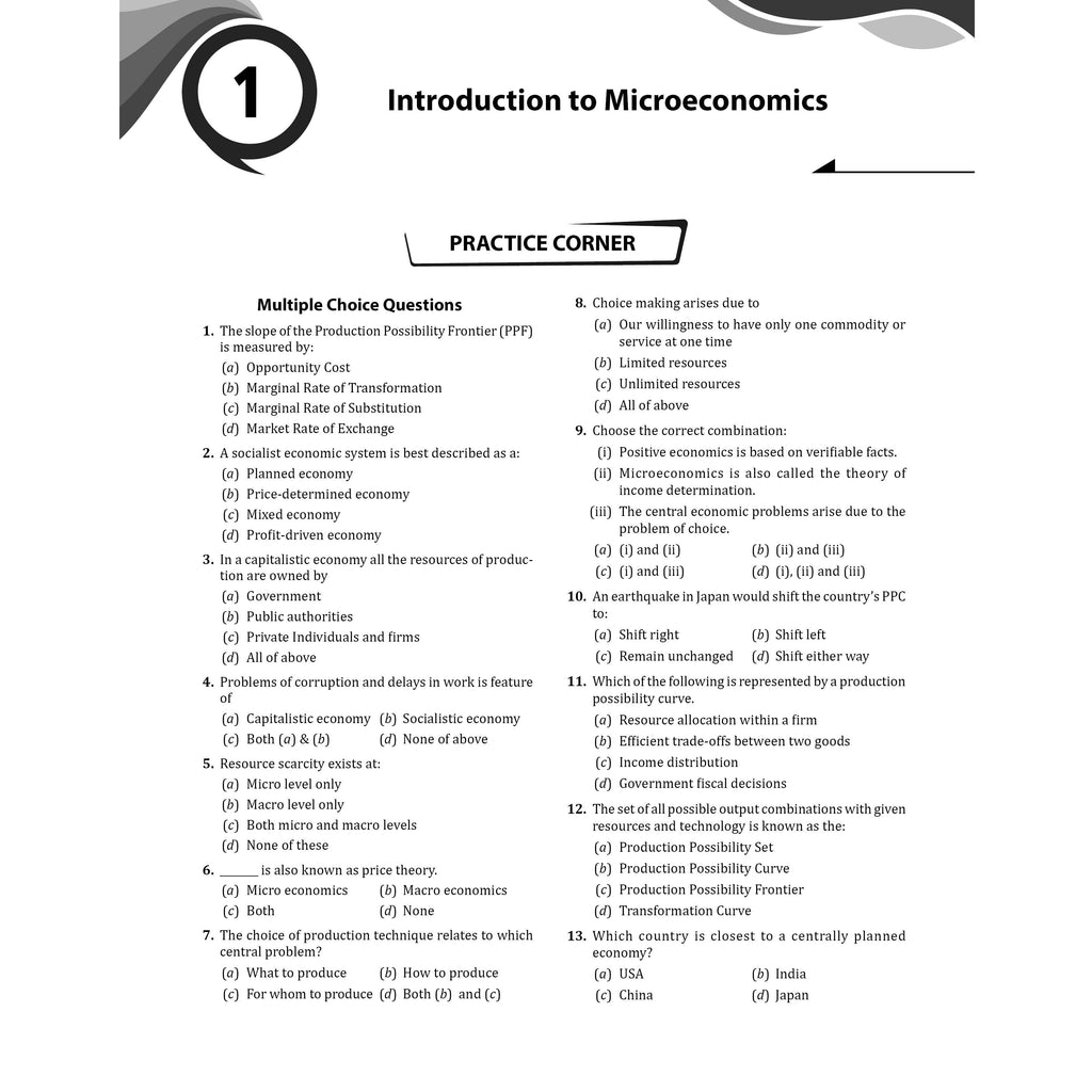 CUET (UG) Economics 2026 Chapterwise & Topicwise Question Bank with Past Year Questions PYQs and Mock Test | Mind Maps and Practice MCQs