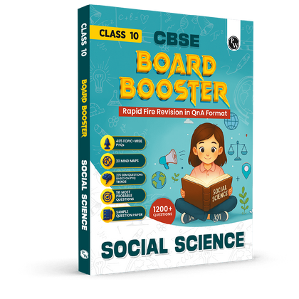 CBSE Class 10 Board Booster Social Science Question Bank For 2026 Board Exams l 1200+ Questions l Rapid Revision l Topicwise PYQs, Mind Maps, GEM Questions & Most Probable Questions