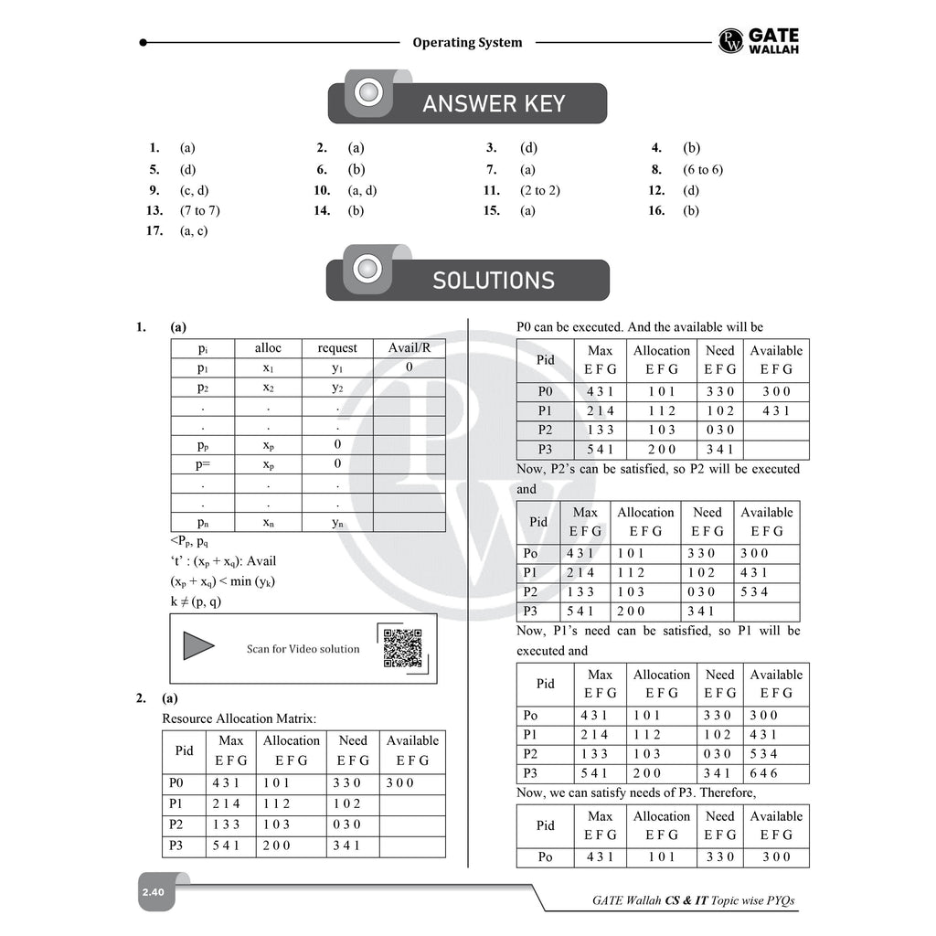 GATEWALLAH Computer Science & IT Topicwise Previous Year Solved Papers (2026 - 2008) with Video Solutions For 2027 Exams | Detailed Text Solutions