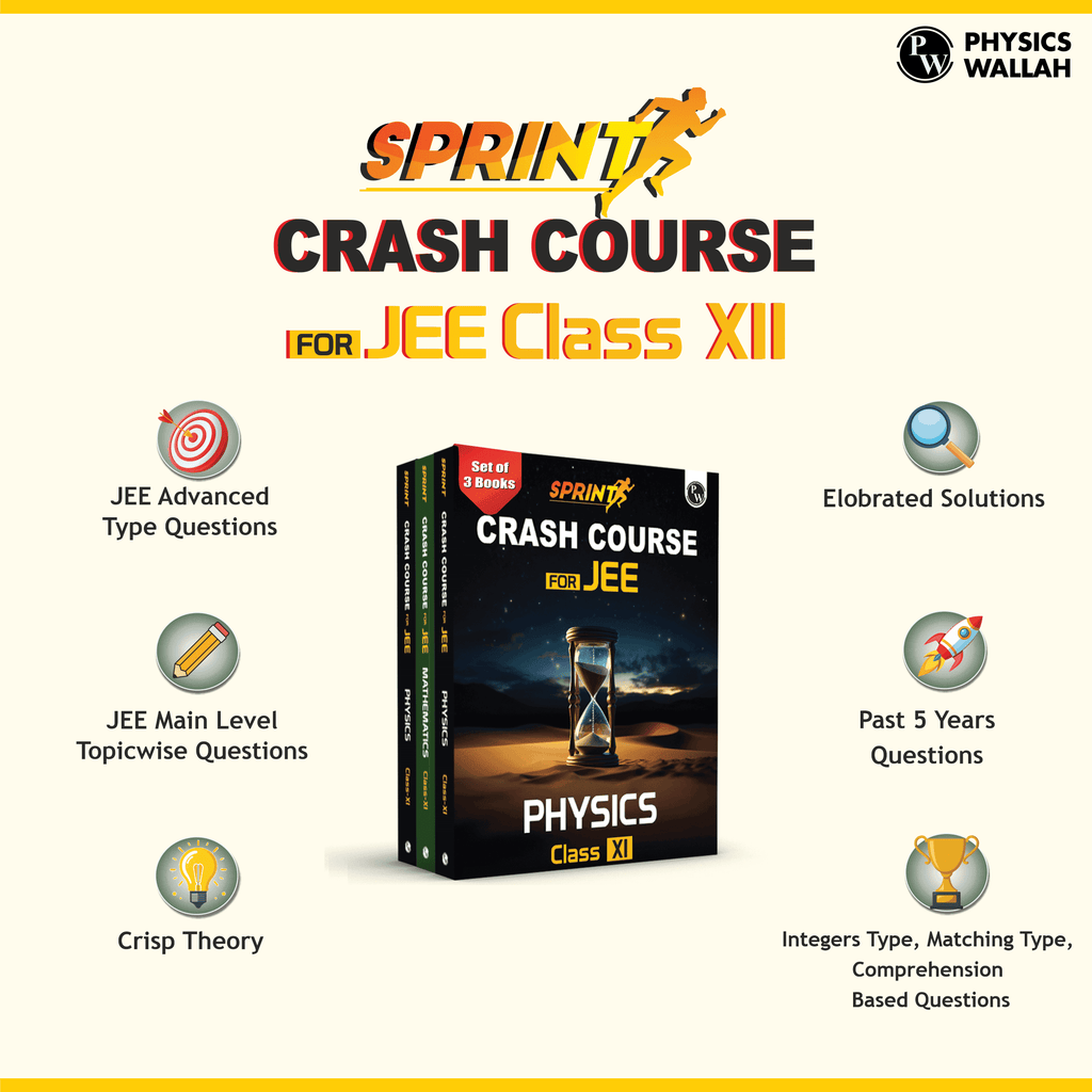 Sprint JEE Crash Course Class 12 Combo Set of 3 Books l Physics, Chemistry, Mathematics For 2024-2025 Exams l Crisp Theory and JEE Main & Advanced Levelwise Exercises