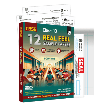 CBSE Class 10 Real Feel Sample Papers 2025 - Science, Maths (Standard), Social Science, English with 50% Competency Based Questions I CBSE like Question & Answer Sheets