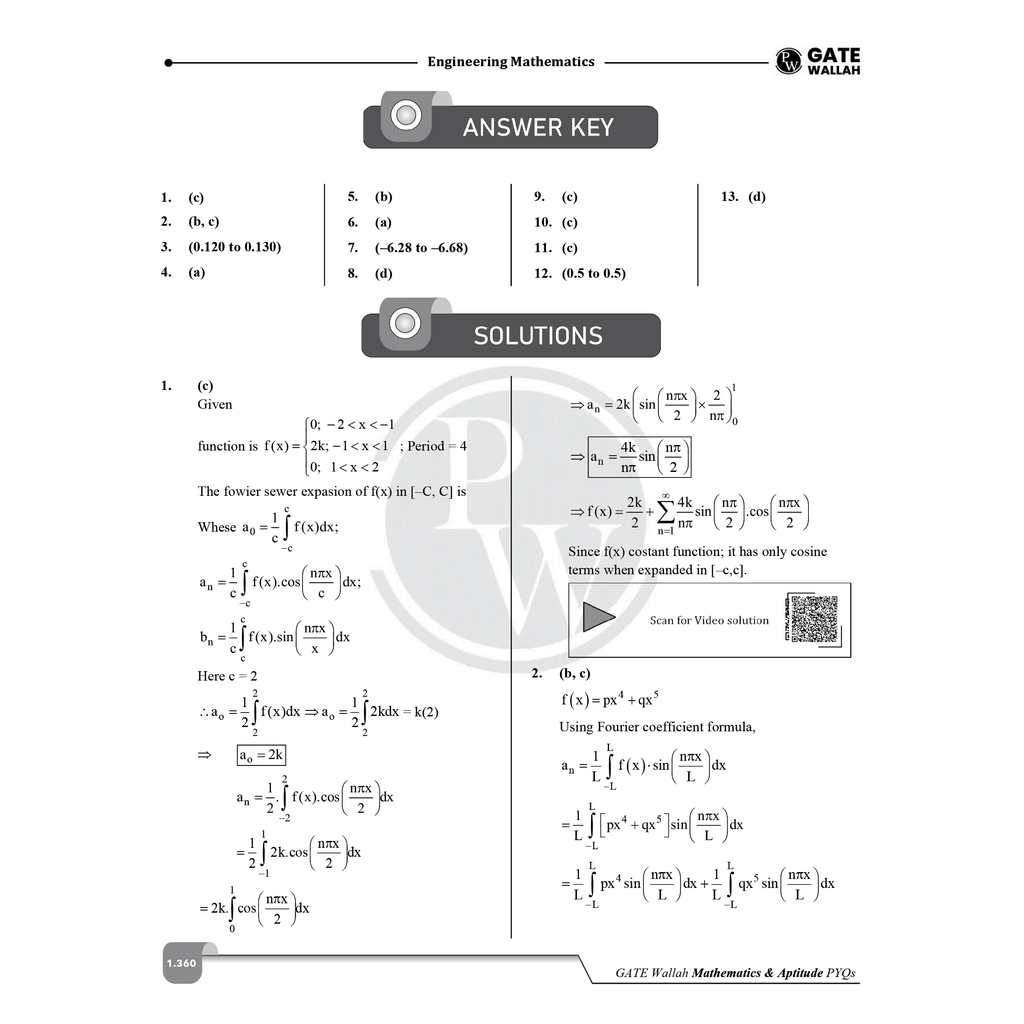 GATEWALLAH Mechanical Engineering and Engineering Mathematics & General Aptitude Combo Set of 2 Books Topicwise Previous Years Solved Questions with Video Solutions For 2026 Exams