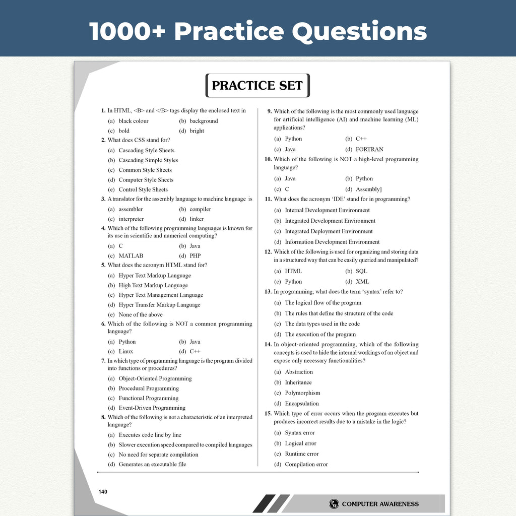 Computer Awareness Book 2026 | Chapterwise Theory and 2500+ Most Repeated Questions & PYQs By Bhagyshree Mam For Banking, Railway, RBI Clerk & Assistant, SSC, Delhi Police and Others Exams