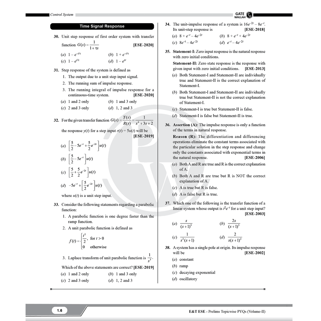 UPSC ESE Topicwise Previous Years Solved Questions 26 Years PYQs Electronics & Telecommunication Engineering Preliminary Examination Volume 1 & 2 Combo Set of 2 Books