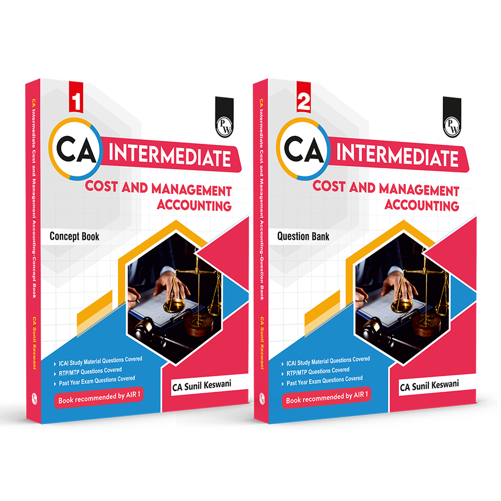 CA Intermediate Cost & Management Accounting Concept Book & Question Bank Combo Set of 2 Books By CA Sunil Keswani | ICAI Aligned Content, RTP/MTP Questions, PYQs, Detailed Solutions, Latest Syllabus For Jan 2027 Exams