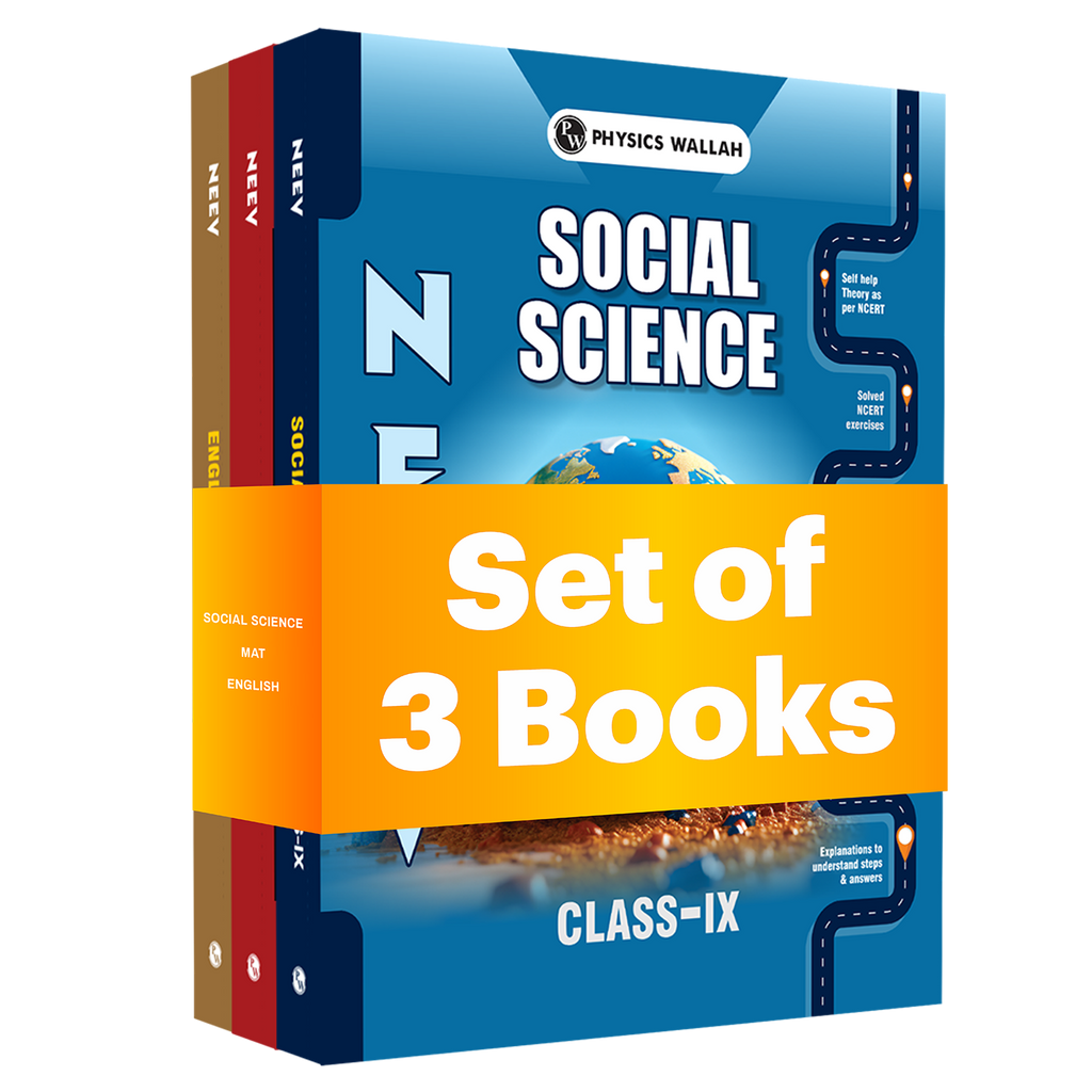 Neev For Class 9  Social Science, MAT, English COMBO Set of 3 (2026 Edition)