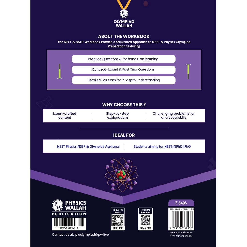 Olympiad Wallah NEET-Olympiad Excellence 12th Physics Part 2 For 2026 | For NSEP, NEET, INPhO & IPhO Exam | Expert Crafted Content | PYQ, Challenging Problems With Detailed Solutions