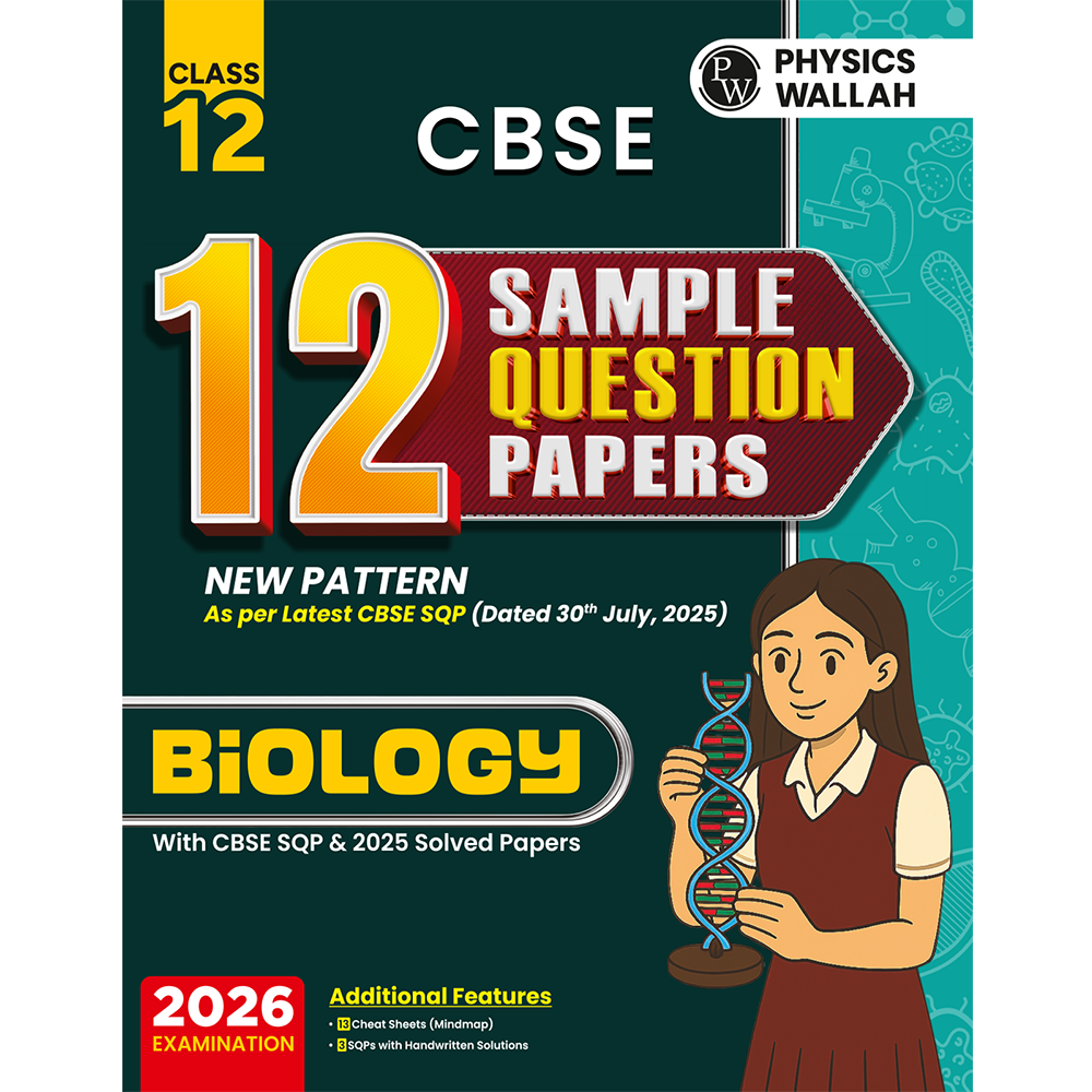 CBSE 12 Sample Question Papers Class 12 Biology For 2026 Board Exam (As Per Latest SQP Dated 30 July 2025) | 2025 Solved Paper, Mind Maps, Stepwise Marking