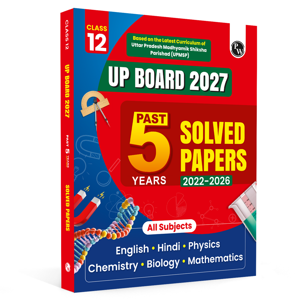 Class 12 UP Board Past 5 Years Solved Papers (2026-2022) For 2027 Exam Pattern (English Medium) | Physics, Chemistry, Biology, Maths, English, Hindi | Based on the Latest Exam Pattern