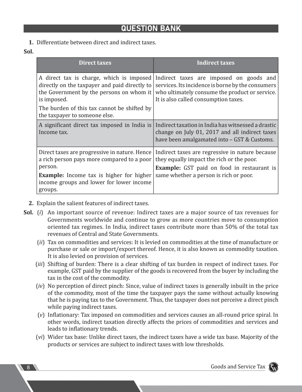 CA Intermediate Group 1 Goods and Services Tax 3rd Edition Including Previous Years Questions & Solutions | PYQ, RTP & MTP | Latest Syllabus | Applicable for November 2024 Exam Onwards