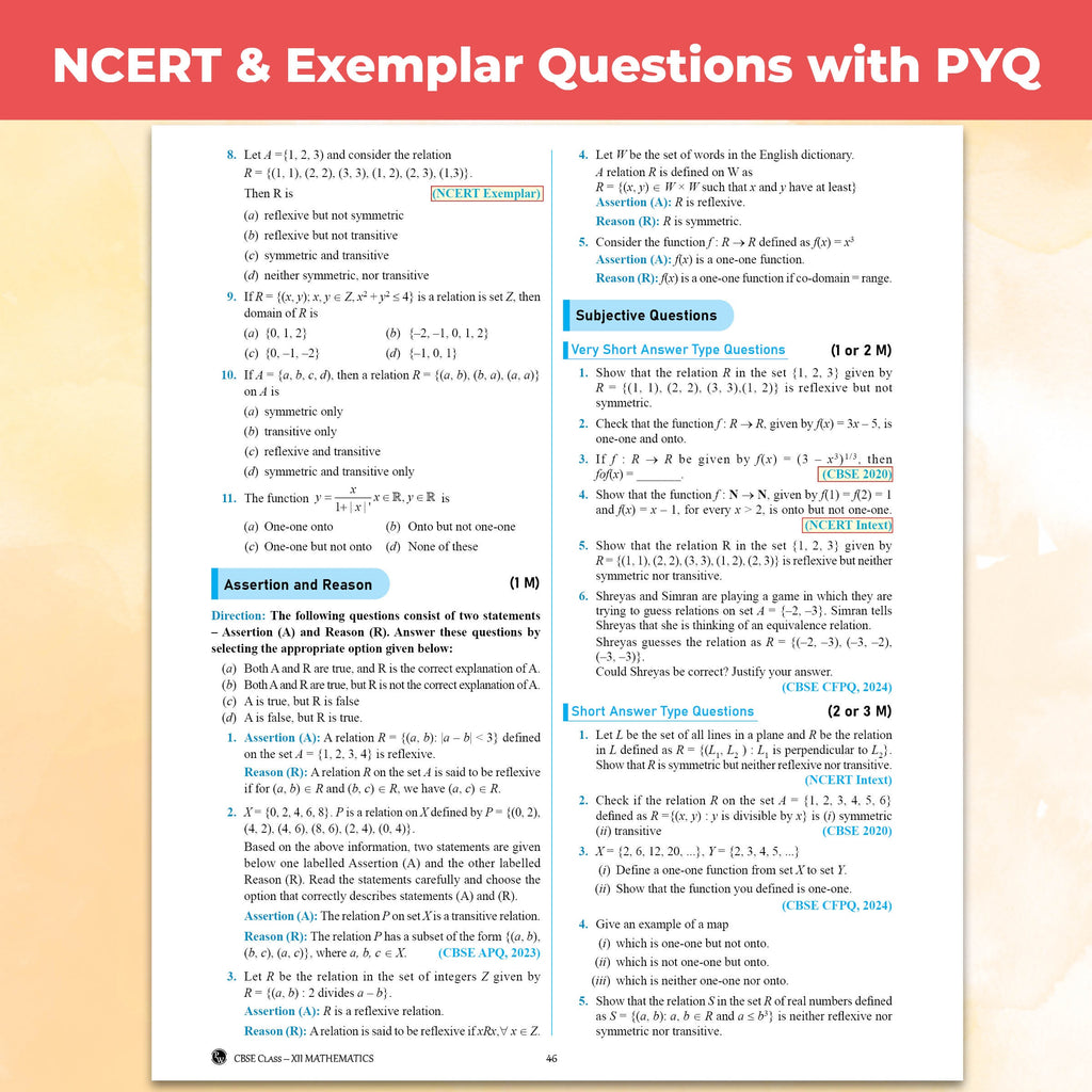 CBSE Question & Concept Bank (QCB) Class 12 Mathematics Chapter-wise and Topic-wise Solved Questions By Deepak Sir For 2027 Board Exams with 50% Competency Based Question
