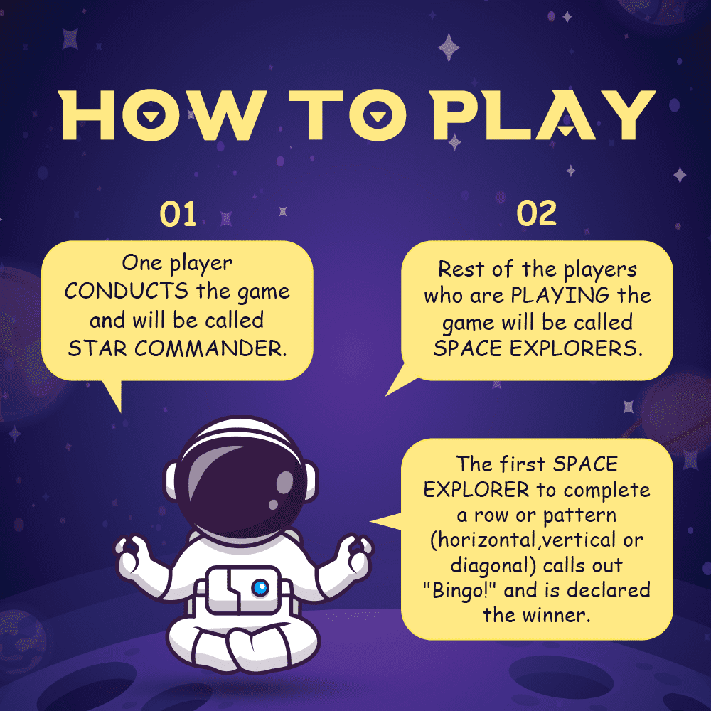 Curious Jr. SPACE BINGO Kit for Kids Ages 6, 7, 8, 9, 10, 11, 12, 13, 14 Years with Launch Sequence Cards - Fun Learning toy for children (Multicolor)