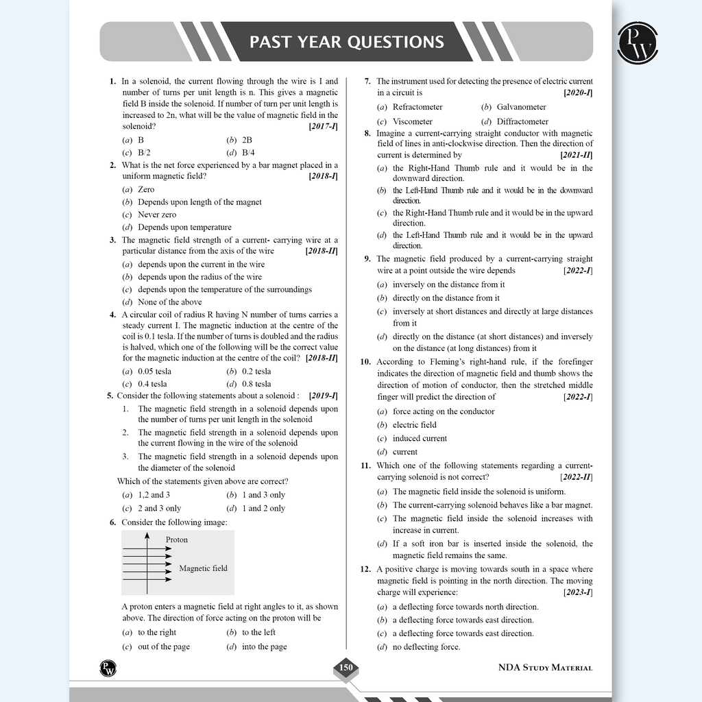 PW Shaurya NDA/NA General Ability Science Book with Latest 2025 Solved Paper | Physics, Chemistry, Biology For 2025-26 Exam