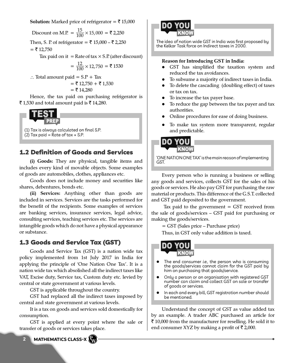 ICSE Class 10 Mathematics as Per Latest NEP For Exam 2024-25