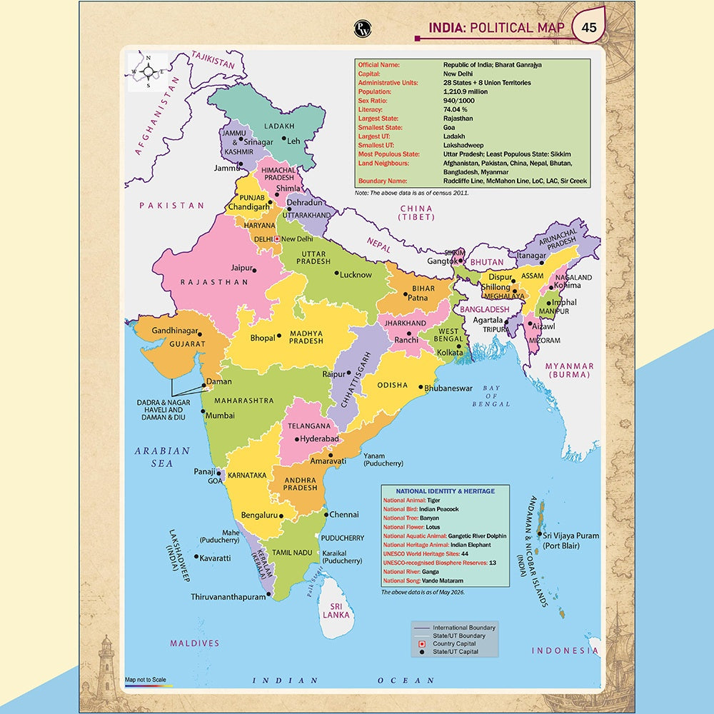Informative Atlas - India & World | Physical, Political, Regional, Thematic Maps For School, UPSC, State PSC & Other Competitive Exams English Edition