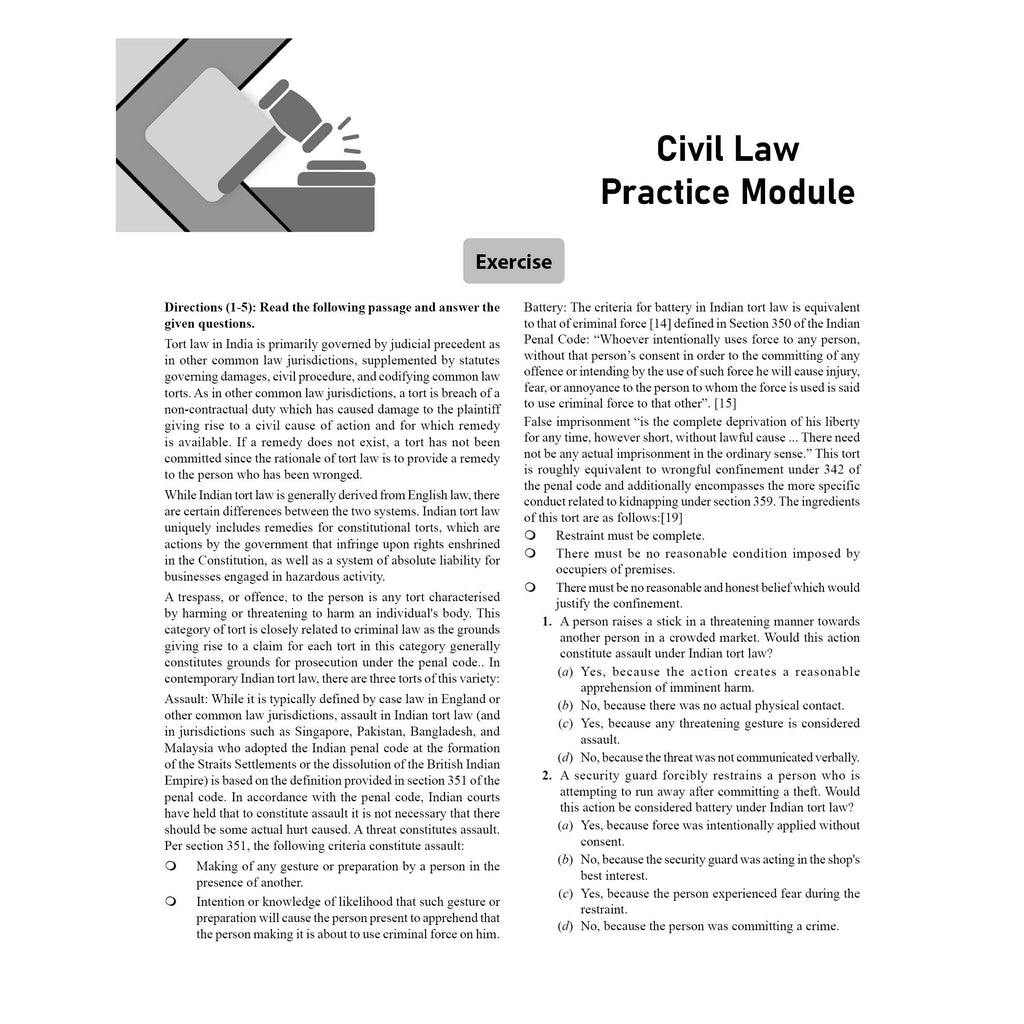 CLAT Complete Legal Reasoning Module Set of 16 For CLAT and OLETs Exam 2025 Latest Edition