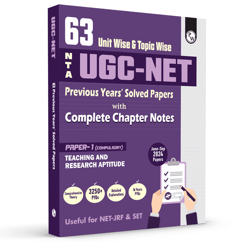 63 UGC NET Paper 1 Previous Year Solved Papers with Complete Chapter Notes I Unitwise and Topicwise | 16 Years PYQs upto September 2024 I NET, JRF, SET