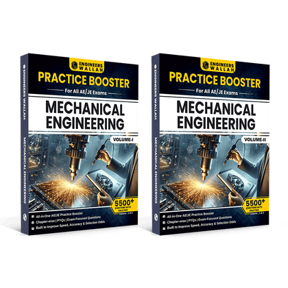 Engineers Wallah Practice Booster Mechanical Engineering Volume 1 & 2 For All AE & JE Exams Combo Set of 2 Books | Chapterwise Solved PYQs | 5500+ Solved Questions