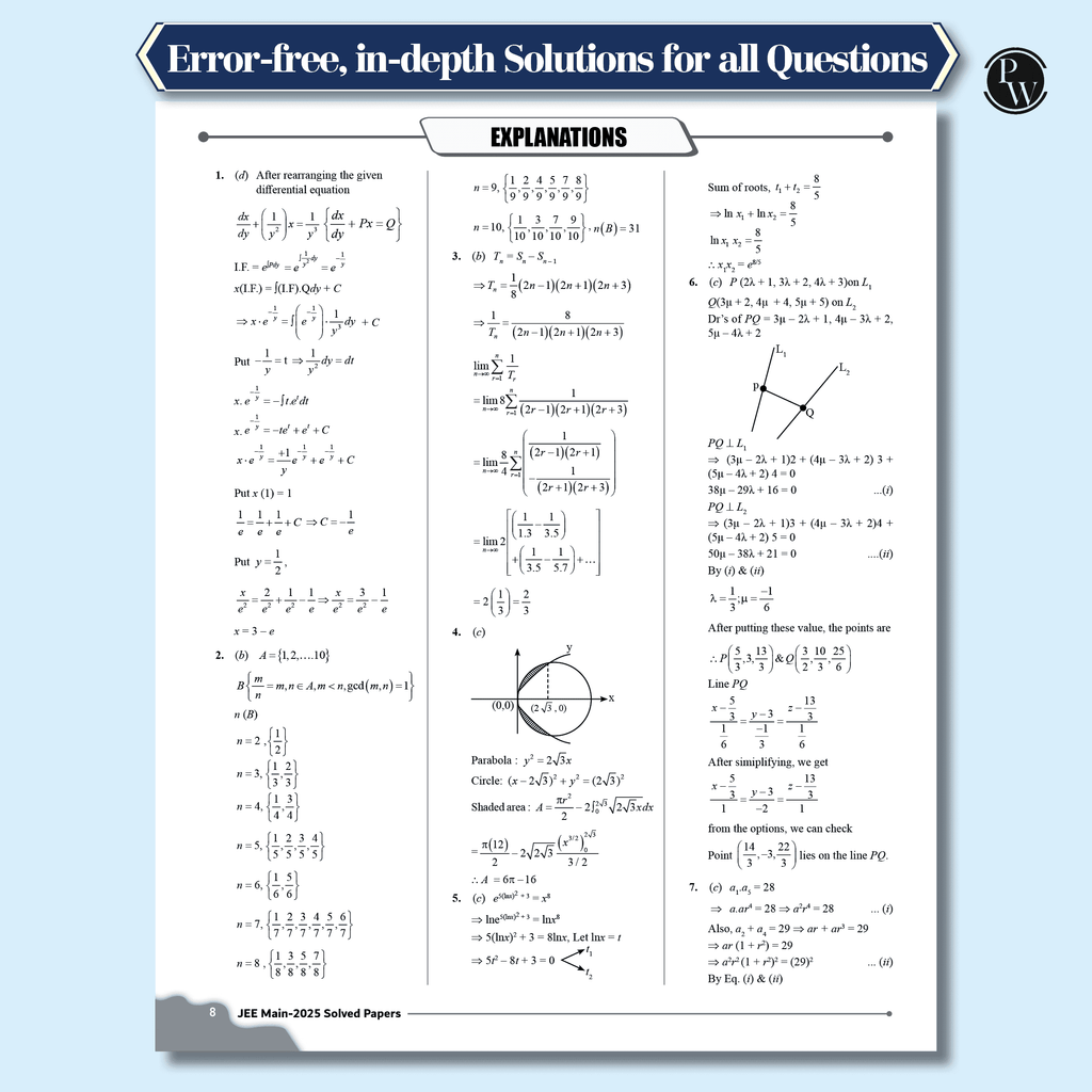 JEE MAIN 2025 January Session 1 (22 -29 Jan) 10 Solved Paper with 5 Mock Test As Per Session 1 Paper l With Rank Predictor and Weightage Analysis